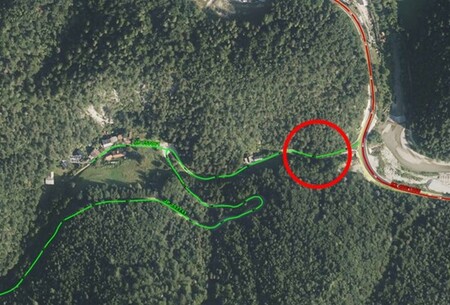 Prikaz lokacije zapore ter dovoljenega parkiranja osebnih vozil